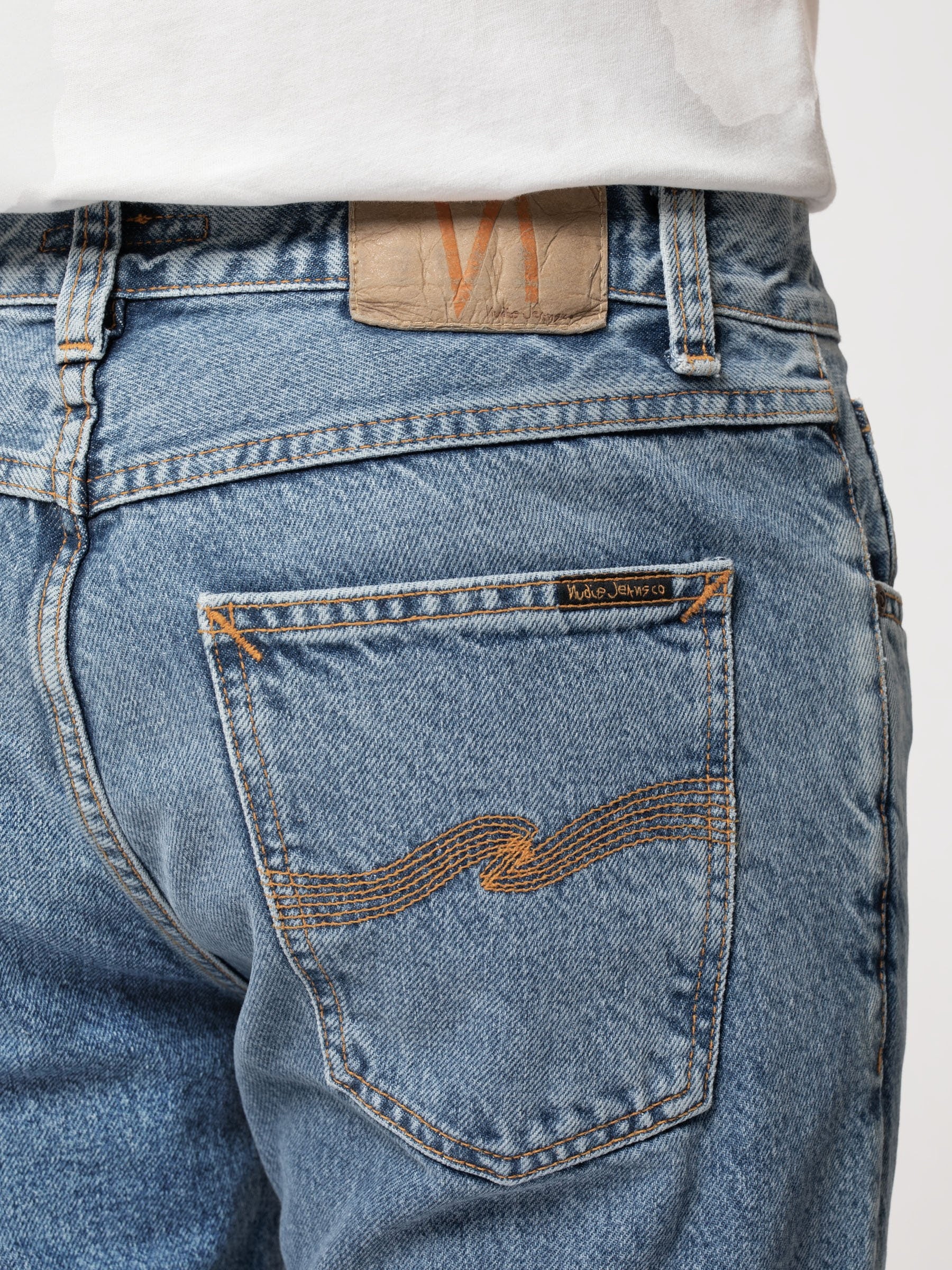 Nudie Gritty Jackson Blue Zizzou - Stencil