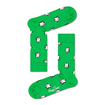 Happy Socks Dogs Sock Green