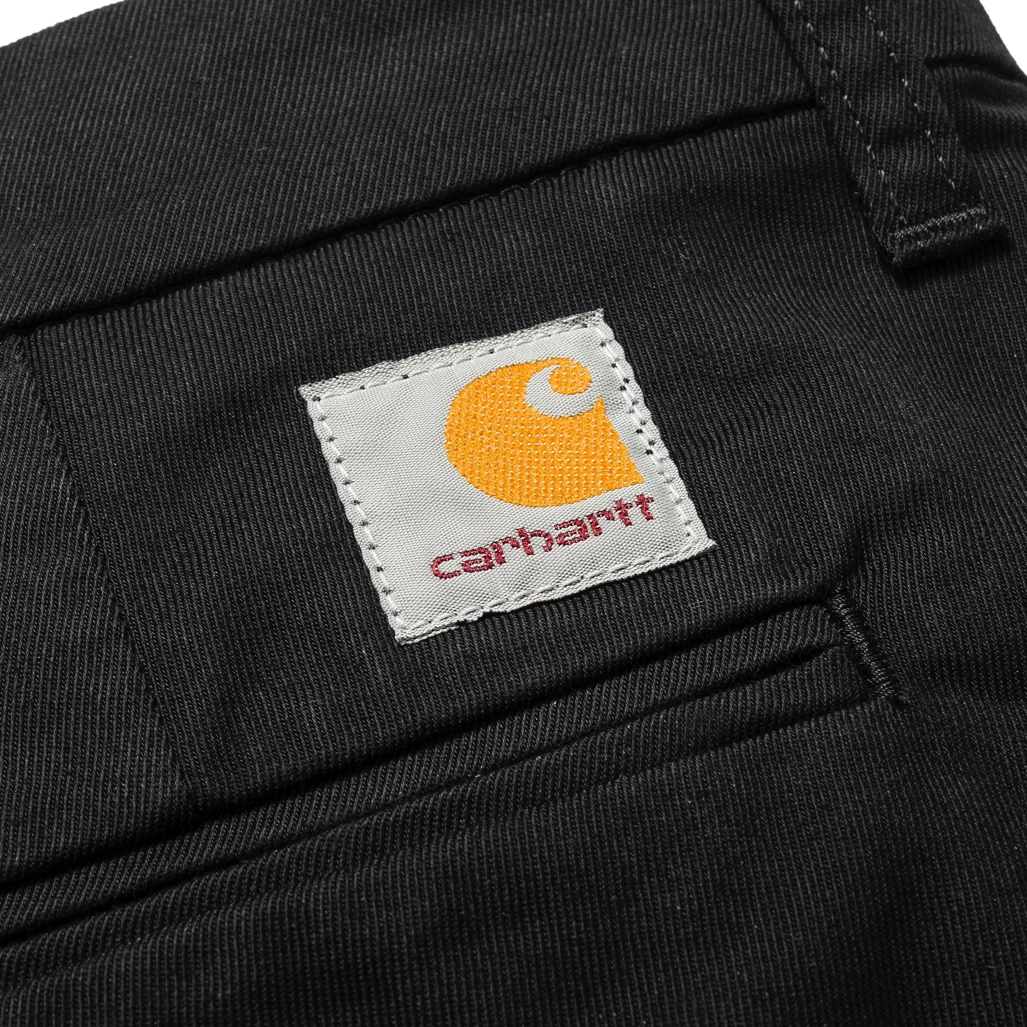 Carhartt Sid Pant Black Rinsed - Stencil