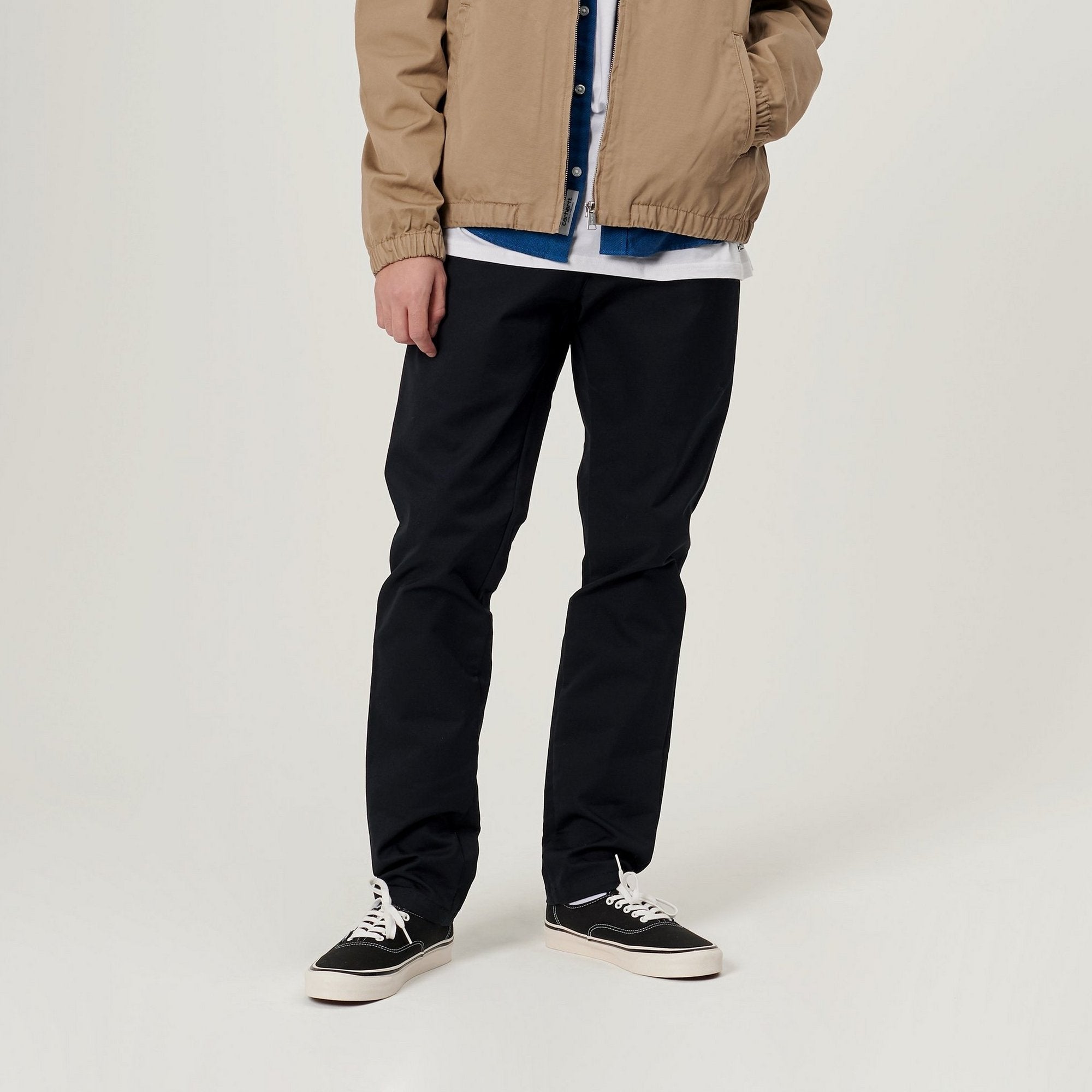 Carhartt Sid Pant Black Rinsed - Stencil