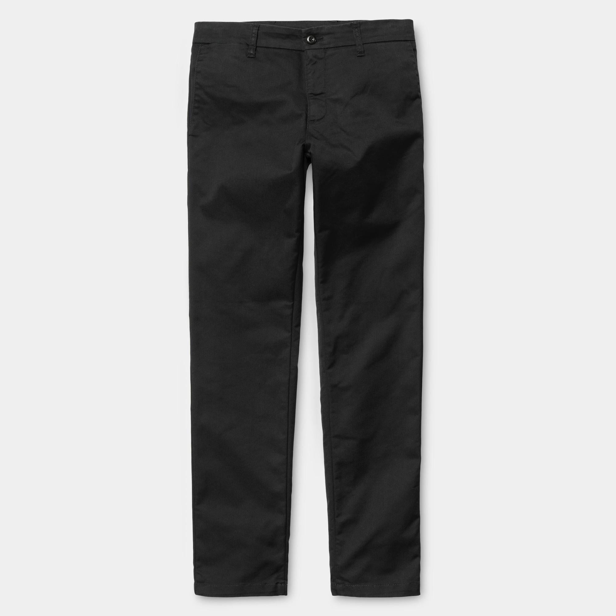 Carhartt Sid Pant Black Rinsed - Stencil