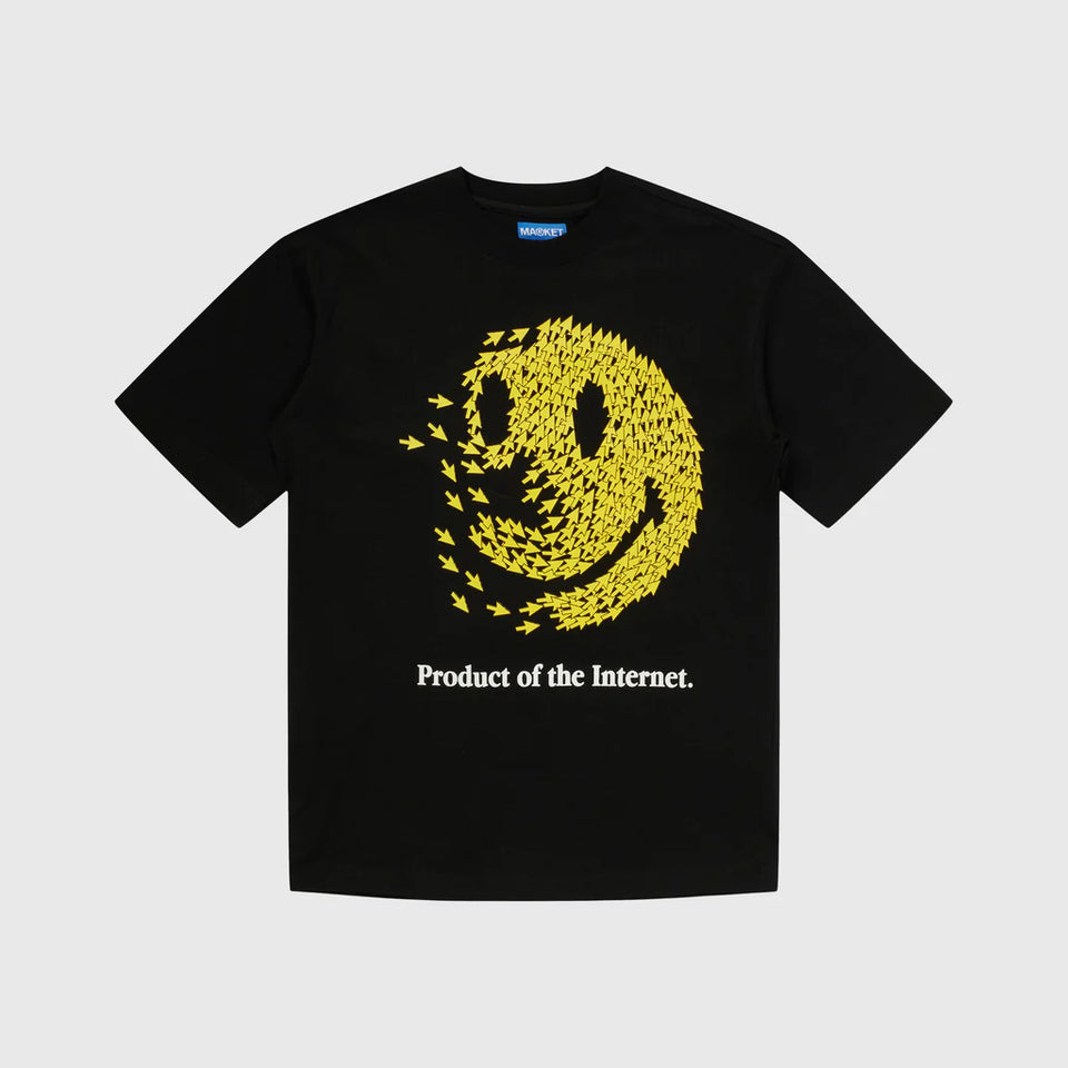 Market Smiley Product of the Internet Tee - Black