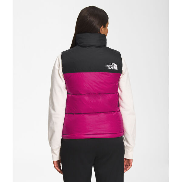 The North Face Women's 1996 Retro Nuptse Vest Fuschia Pink - Stencil