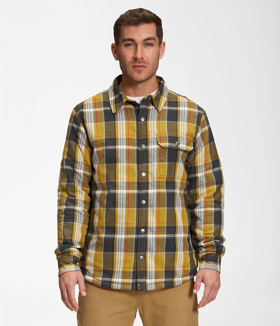 The North Face Campshire Shirt Mineral Gold Large Half Dome Plaid 2