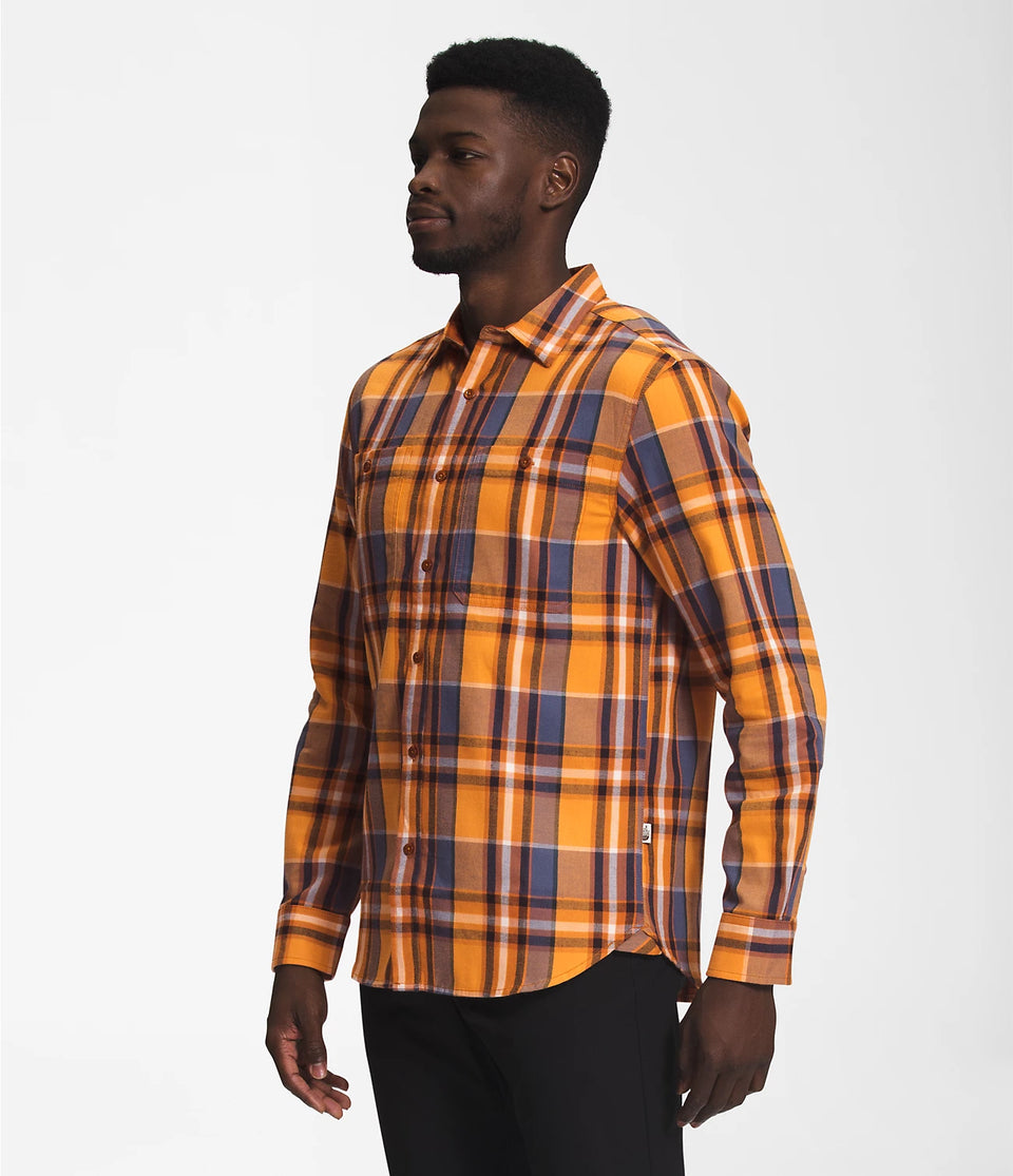 The North Face Arroyo Lightweight Flannel Shirt - Topaz Large Half Dome Plaid 2