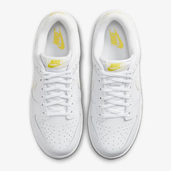 Nike Women's Dunk Low White/Sail-Optic Yellow - Stencil