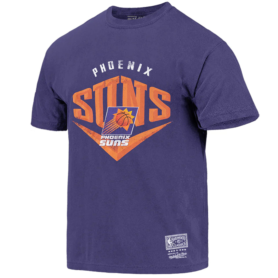 Mitchell & Ness Beveled Tee Suns Faded Purple