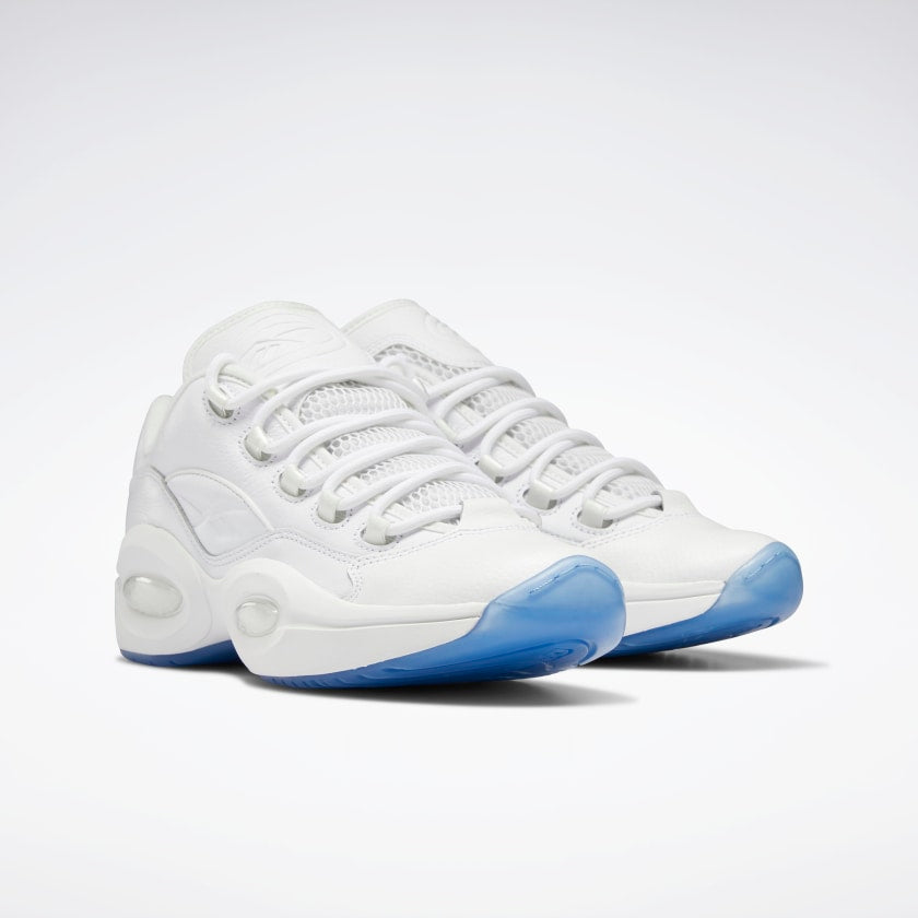 Reebok Question Low White/White/Clear - Stencil