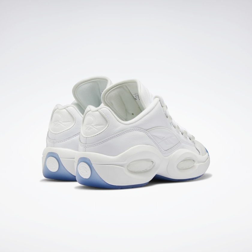 Reebok Question Low White/White/Clear - Stencil