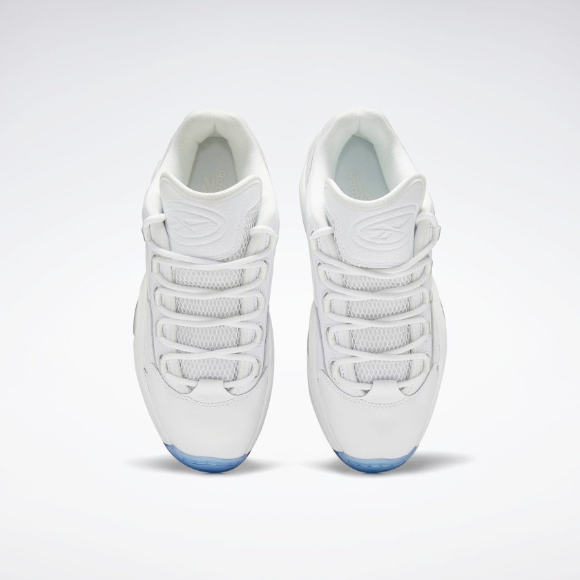 Reebok Question Low White/White/Clear - Stencil