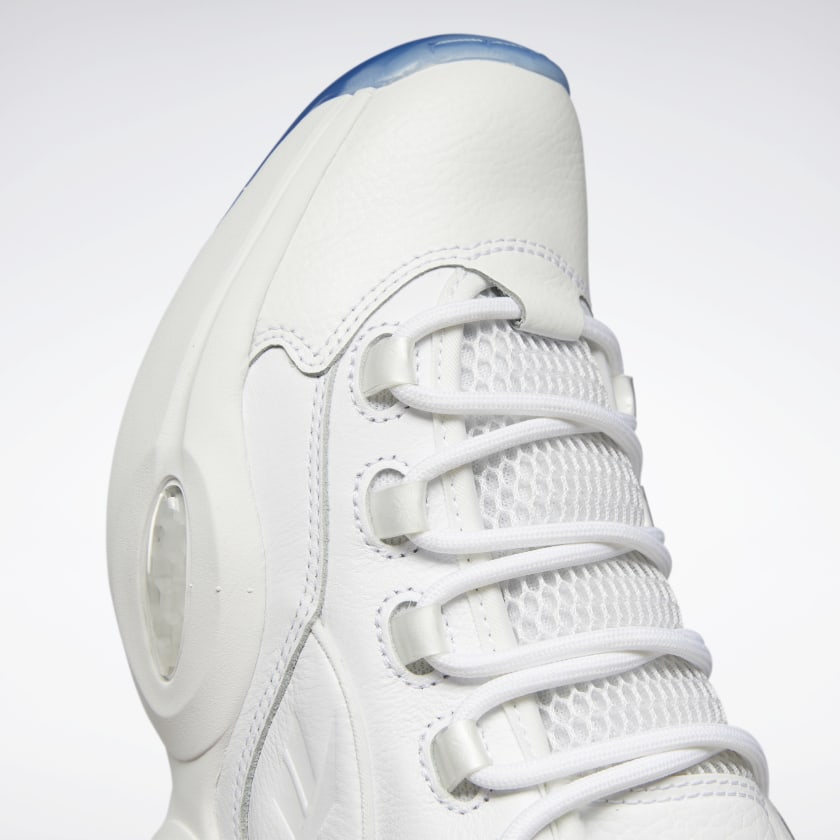 Reebok Question Low White/White/Clear - Stencil