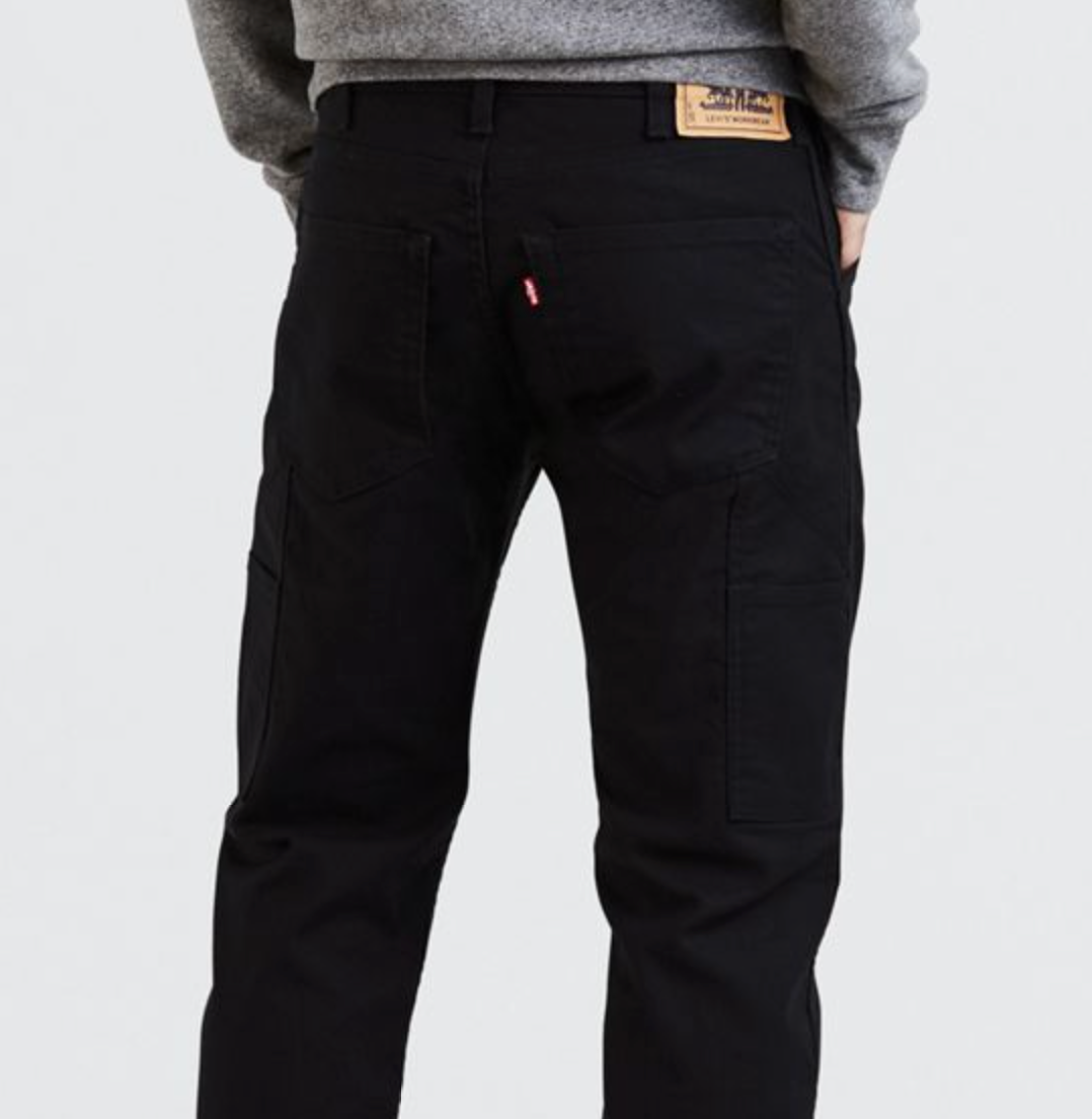 Levis Workwear 505 Utility Pant Black Canvas - Stencil