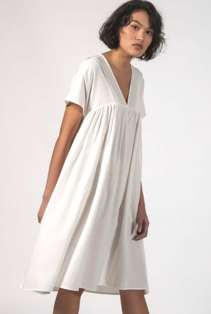 Thing Thing Elfie Dress White Texture - Stencil