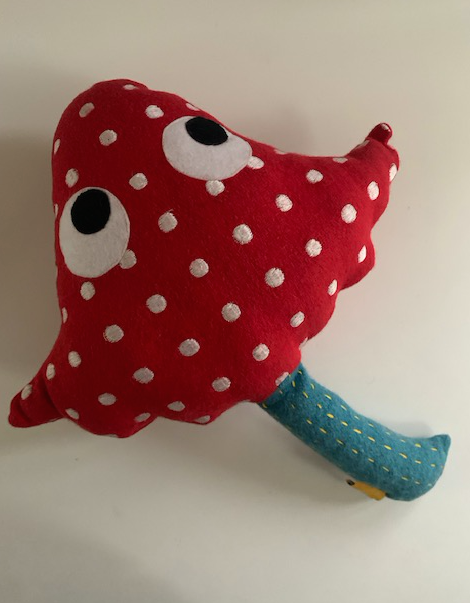 Princess Tina mushroom Pillow - Stencil