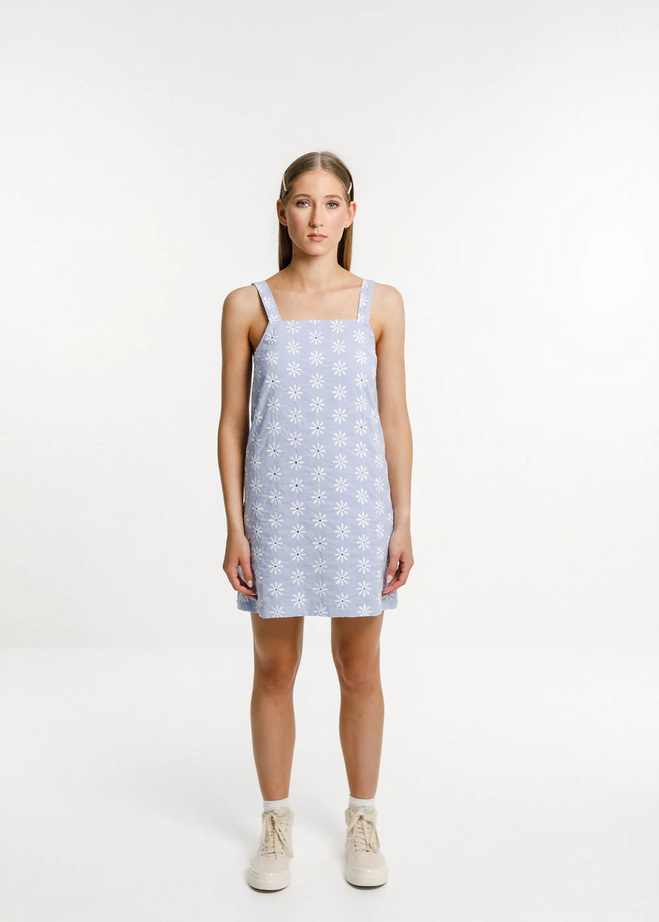 Thing Thing Audrey Dress - Sky Blue Daisy