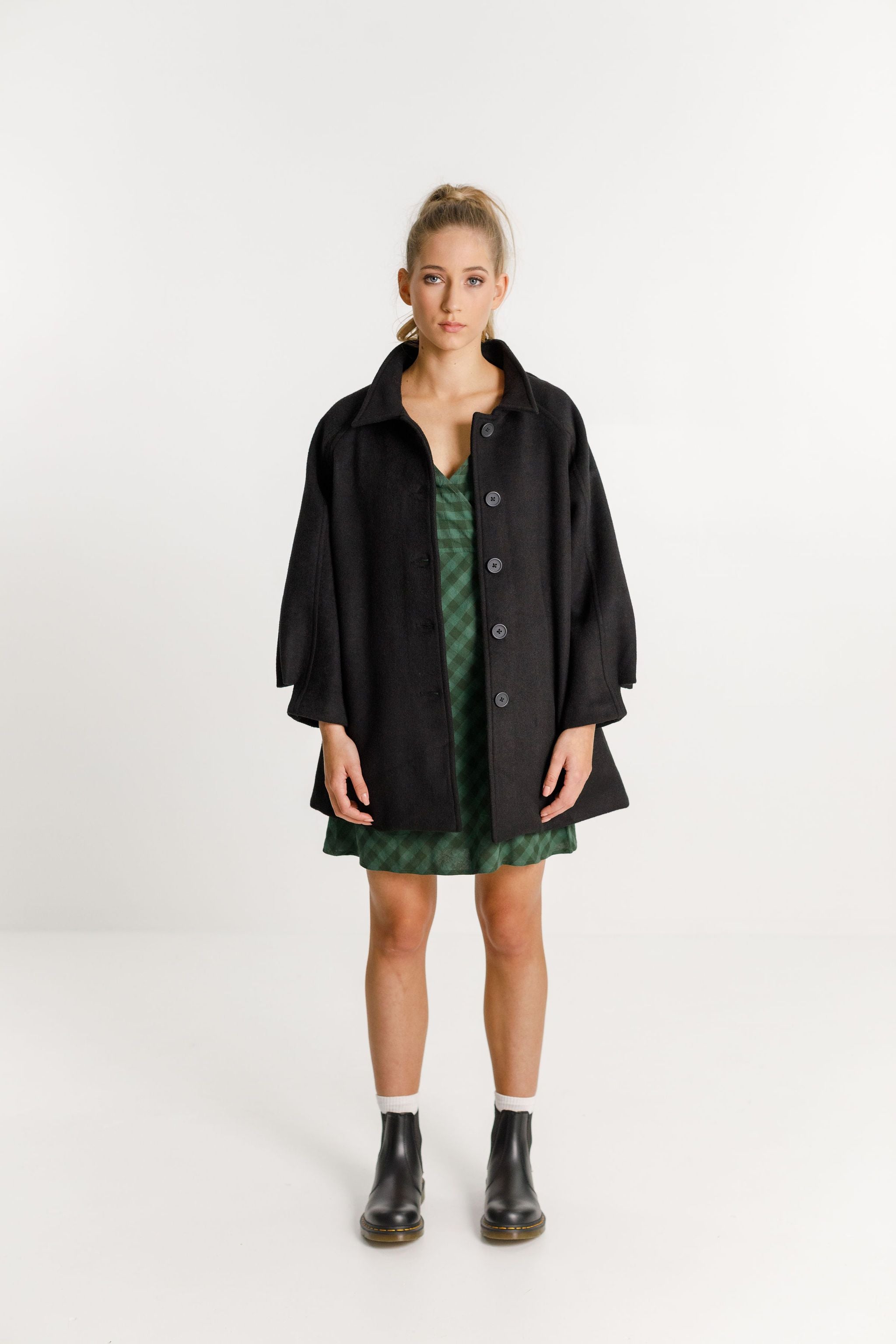 Thing Thing Fifi Coat Black - Stencil