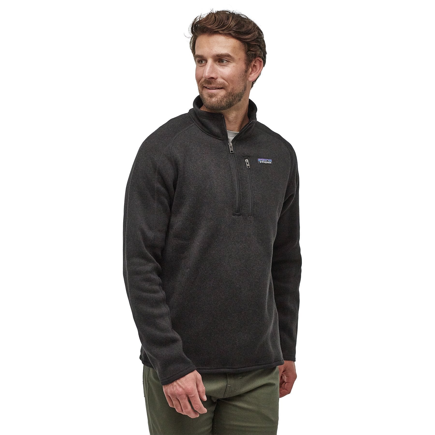 Patagonia Better Sweater 1/4 Zip Black - Stencil