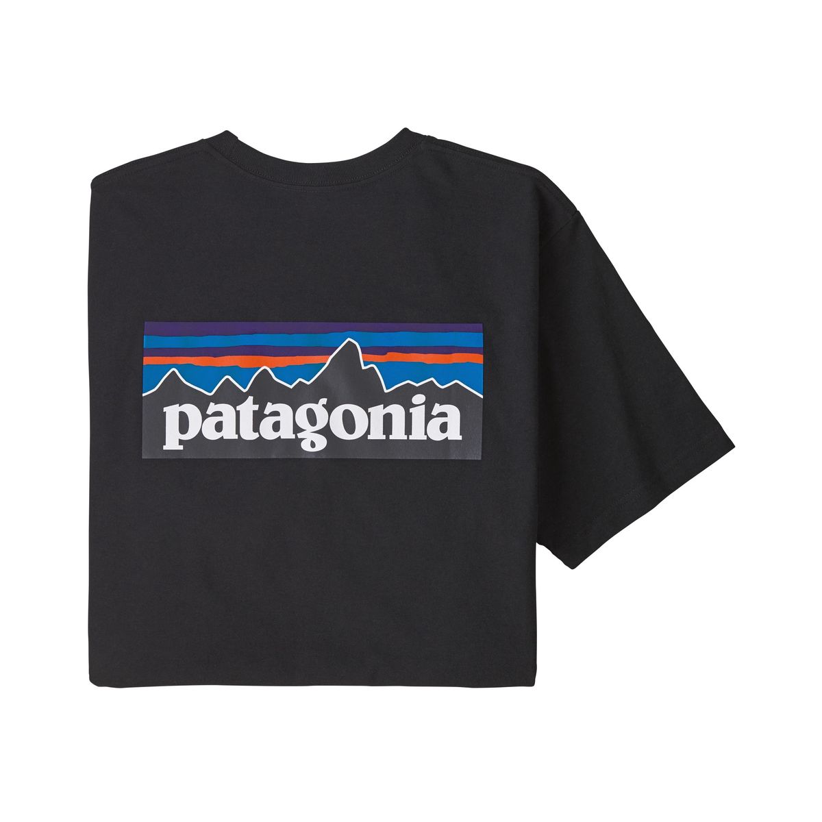 Patagonia Mens P6 Logo Responsibili Tee Black - Stencil