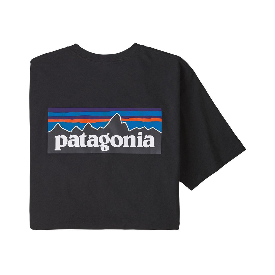 Patagonia Mens P6 Logo Responsibili Tee Black - Stencil