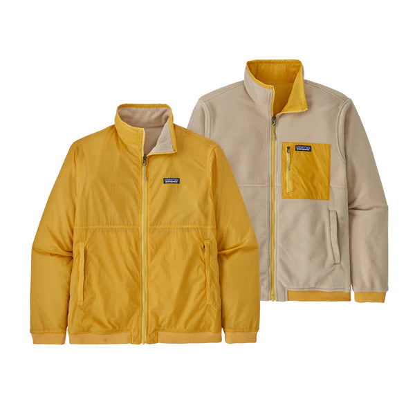 Patagonia Men's Reversible Shelled Microdini Jacket Surfboard Yellow