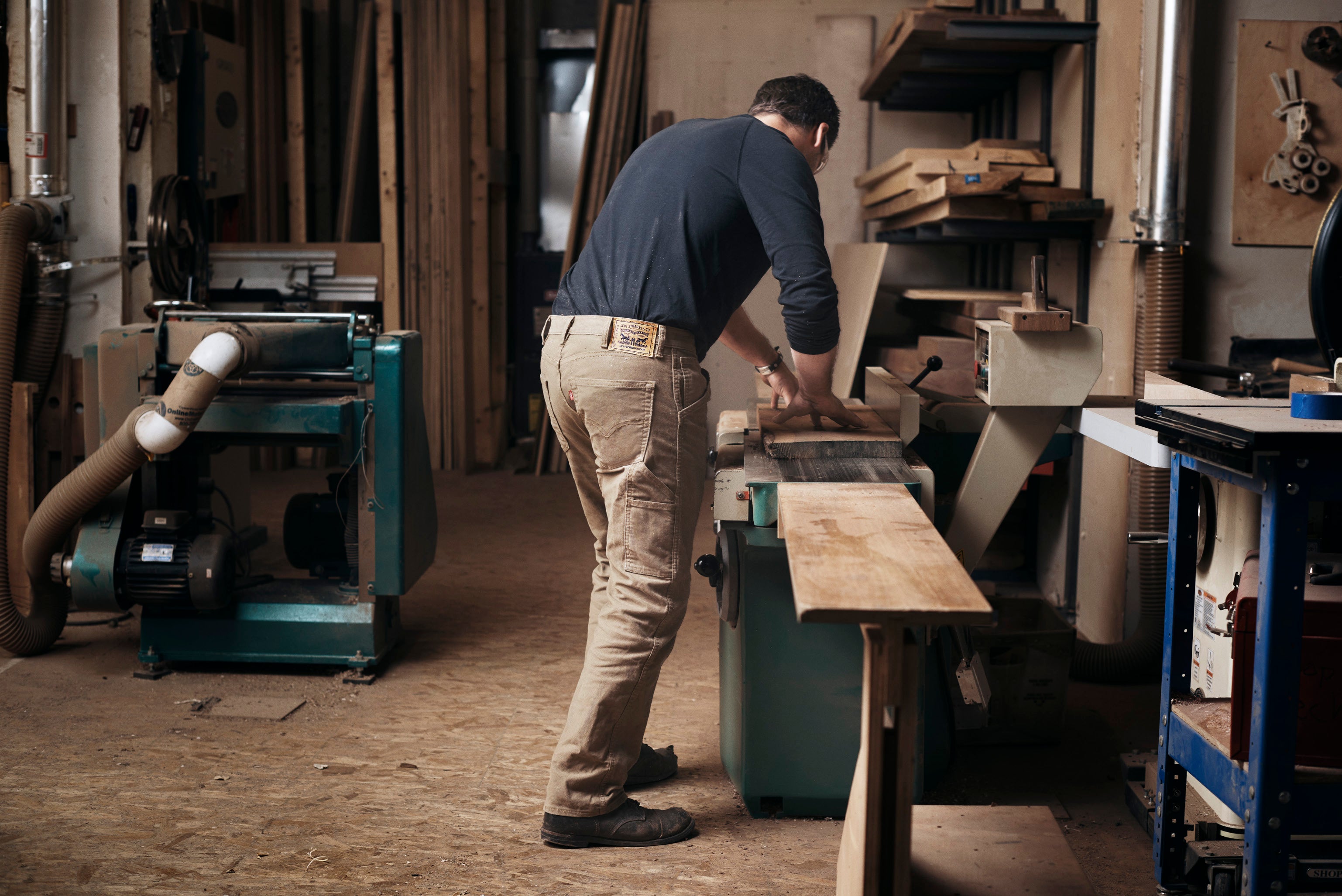 Levis Workwear 505 Utility Pant Ermine Canvas - Stencil