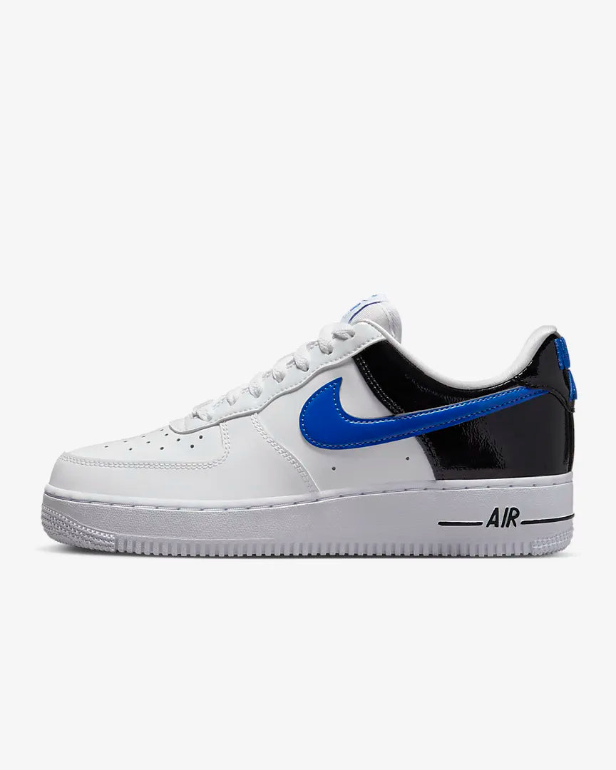 Nike Women's Air Force 1 07 ESS SNKR Game Royal/White-Black - Stencil