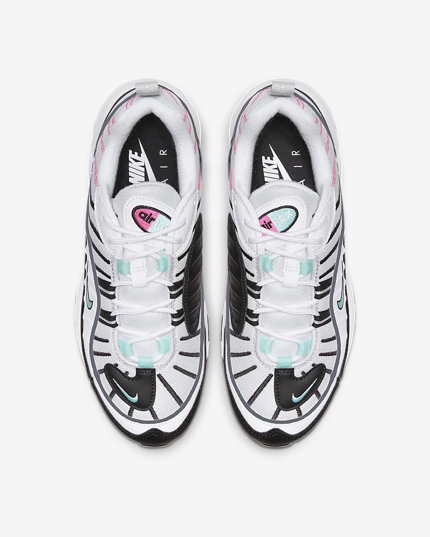Nike Wmns Air Max 98 Pure Platinum/ Aurora Green - Stencil