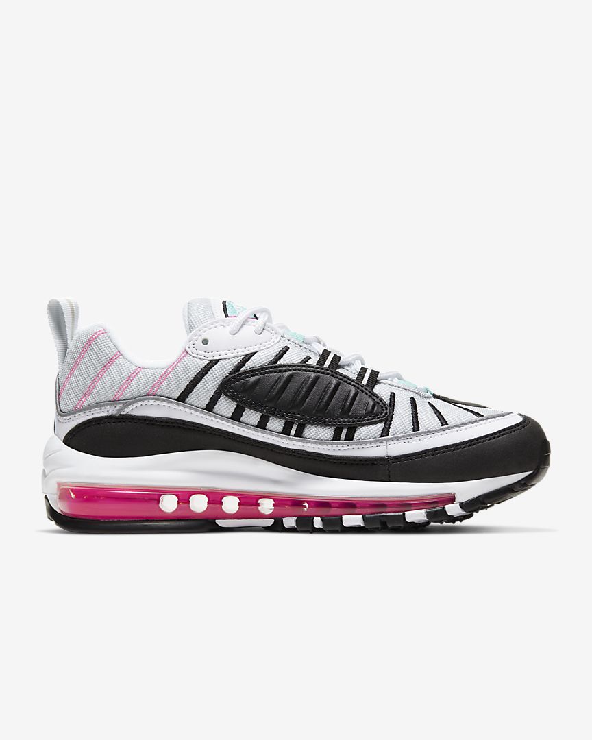Nike Wmns Air Max 98 Pure Platinum/ Aurora Green - Stencil
