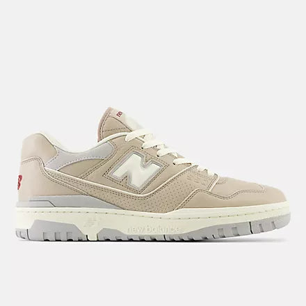 New Balance 550 Driftwood with Turtledove and Concrete - Stencil
