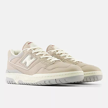 New Balance 550 Driftwood with Turtledove and Concrete - Stencil
