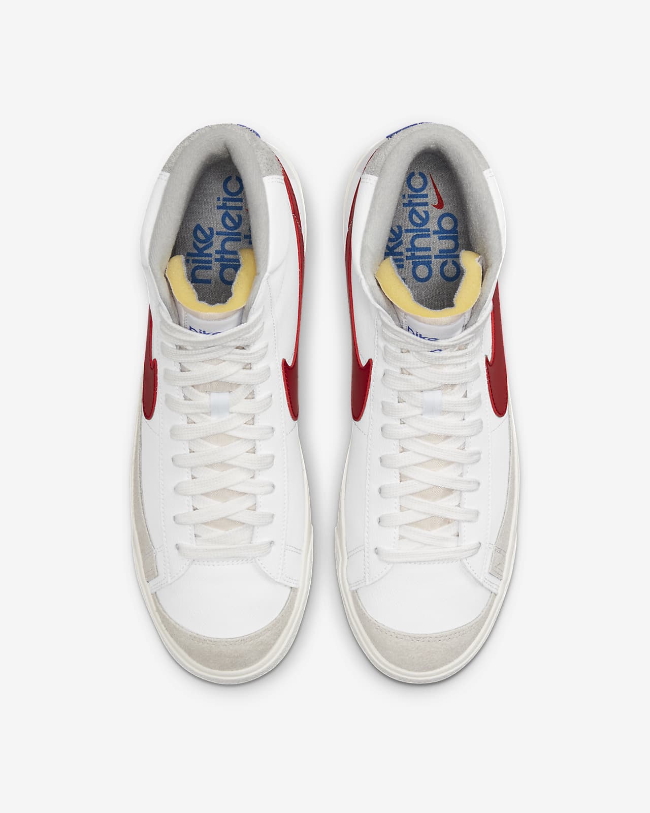 Nike Blazer Mid '77 White/Gym Red-Smoke Grey - Stencil