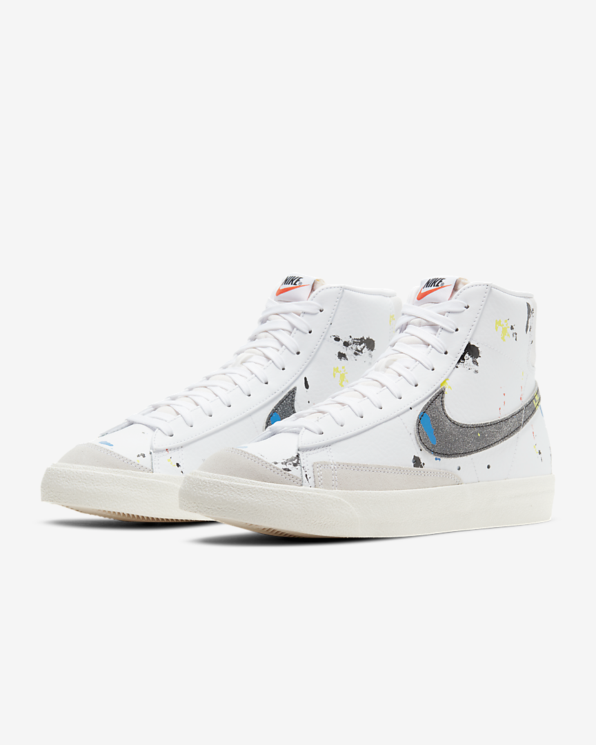 Nike Blazer Mid '77 White/Black-White - Stencil