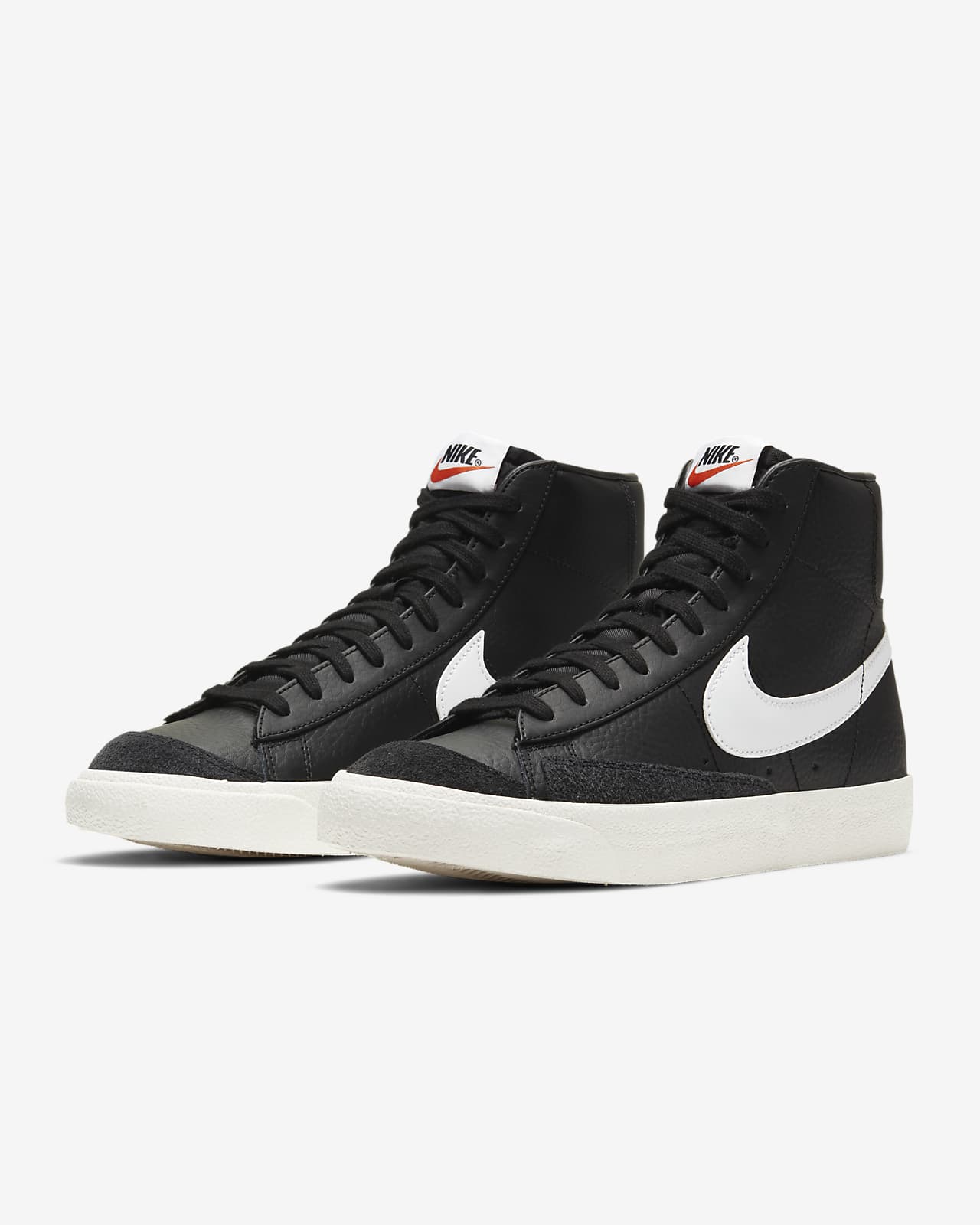 Nike Blazer Mid 77 Vintage Black/White-Sail - Stencil