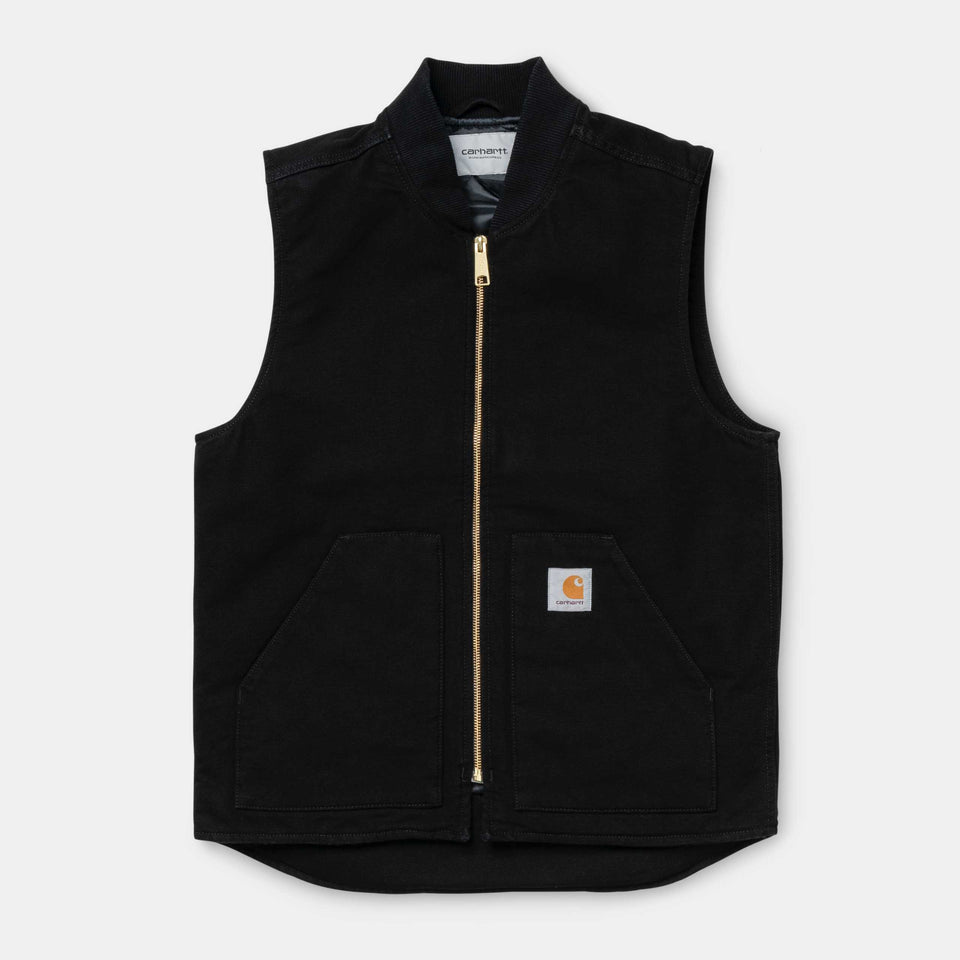 Carhartt Classic Vest Black Rinsed - Stencil