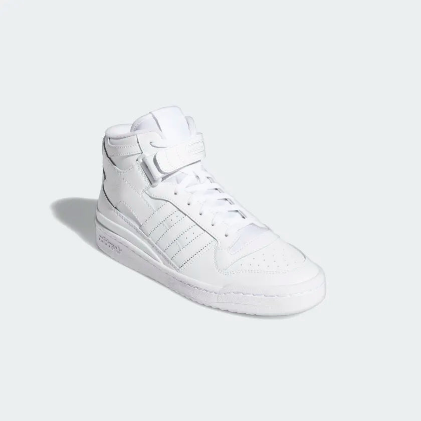 Adidas Forum Mid - Cloud White / Cloud White / Cloud White - Stencil