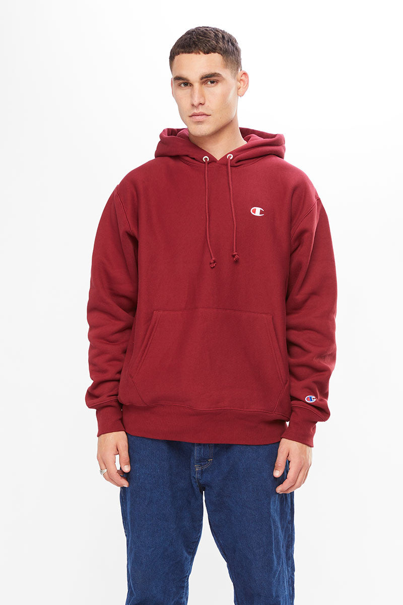 Champion Reverse Weave Hood Sepia Red
