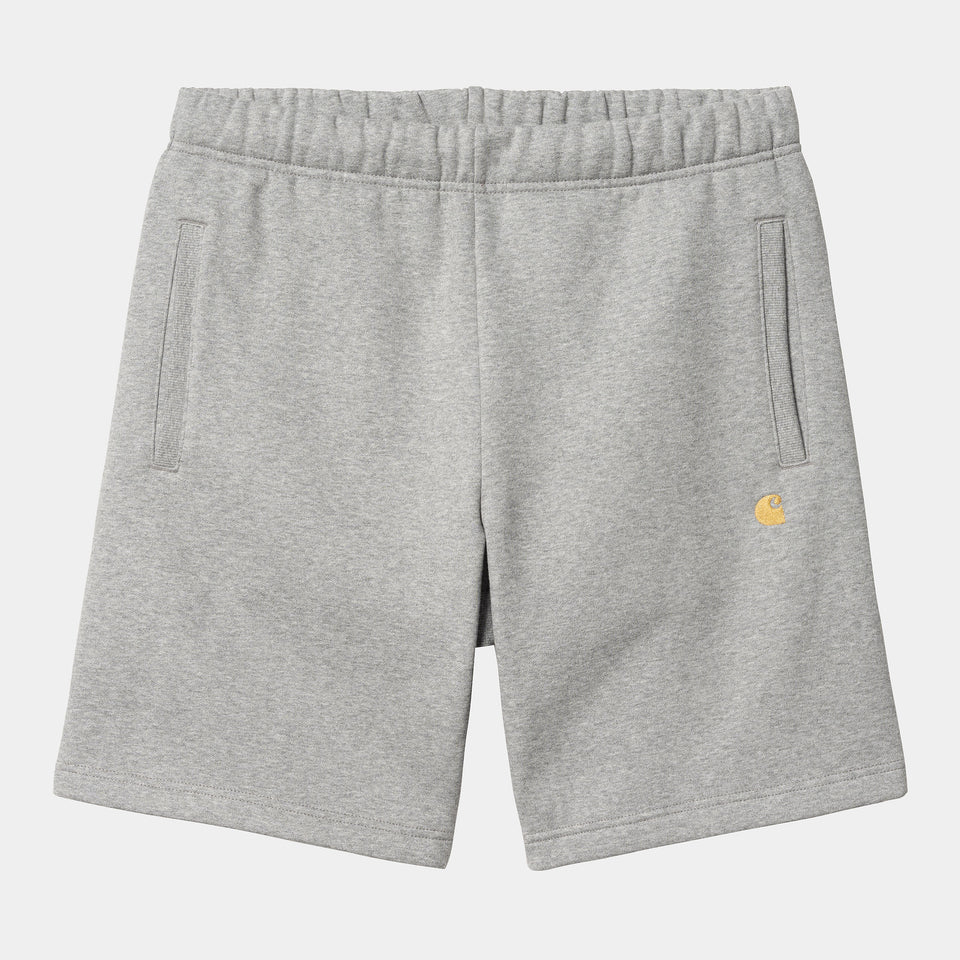 Carhartt Chase Sweat Short Grey Heather / Gold