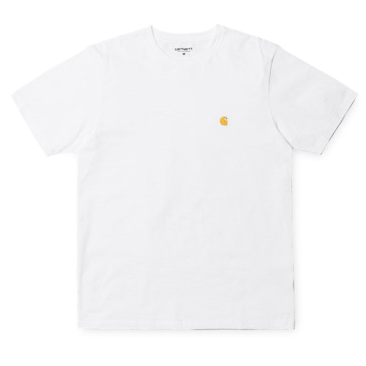 Carhartt Short Sleeve Chase T Shirt White - Stencil