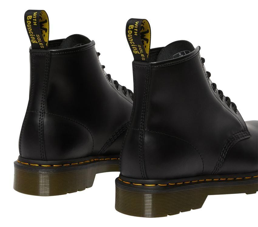 Dr Martens 101 6 Eye Boot Black - Nappa - Stencil