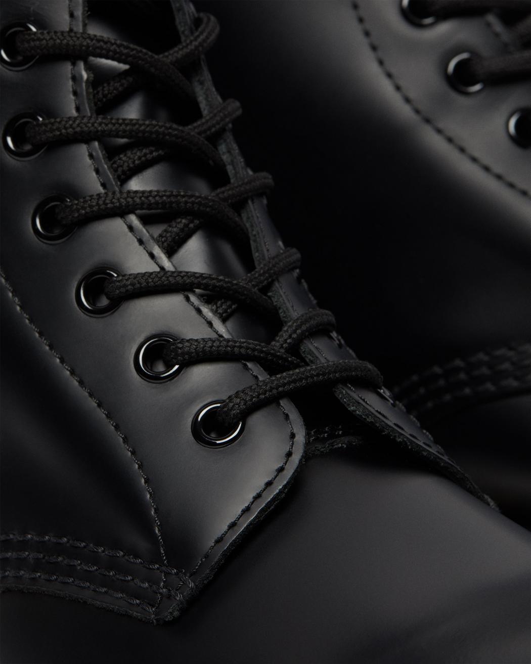 Dr Martens 1460 Smooth Leather Lace Up Boot Black - Stencil