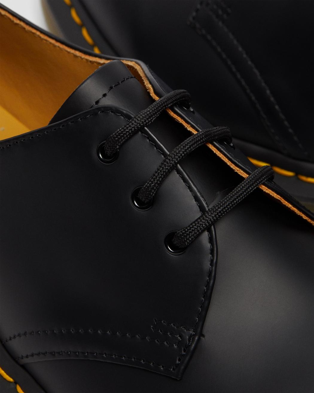 Dr Martens 1461 Smooth Leather Oxford Shoe Black - Stencil