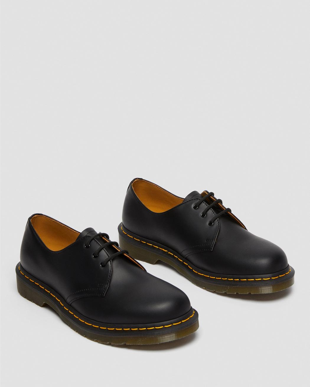 Dr Martens 1461 Smooth Leather Oxford Shoe Black - Stencil