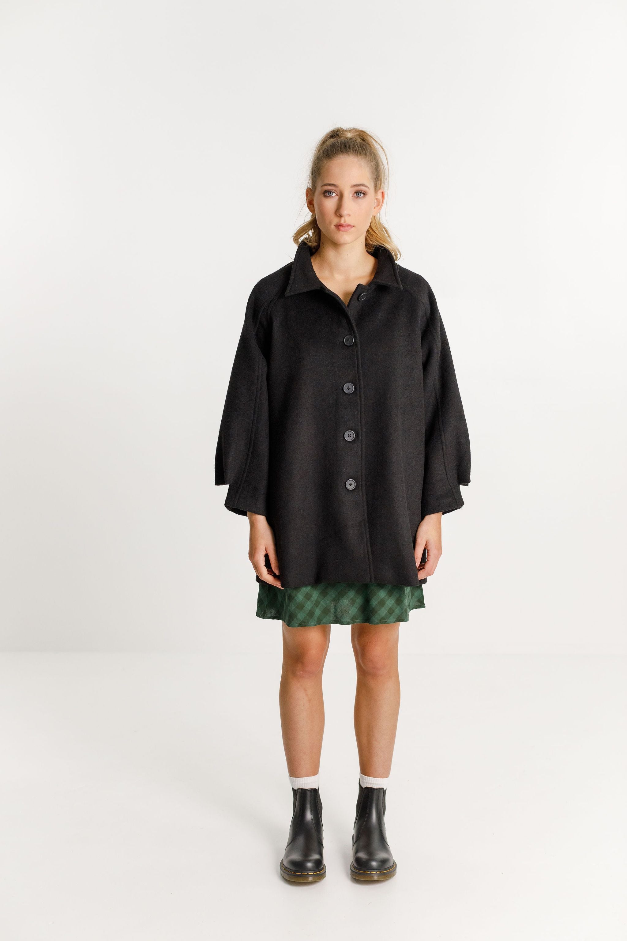 Thing Thing Fifi Coat Black - Stencil