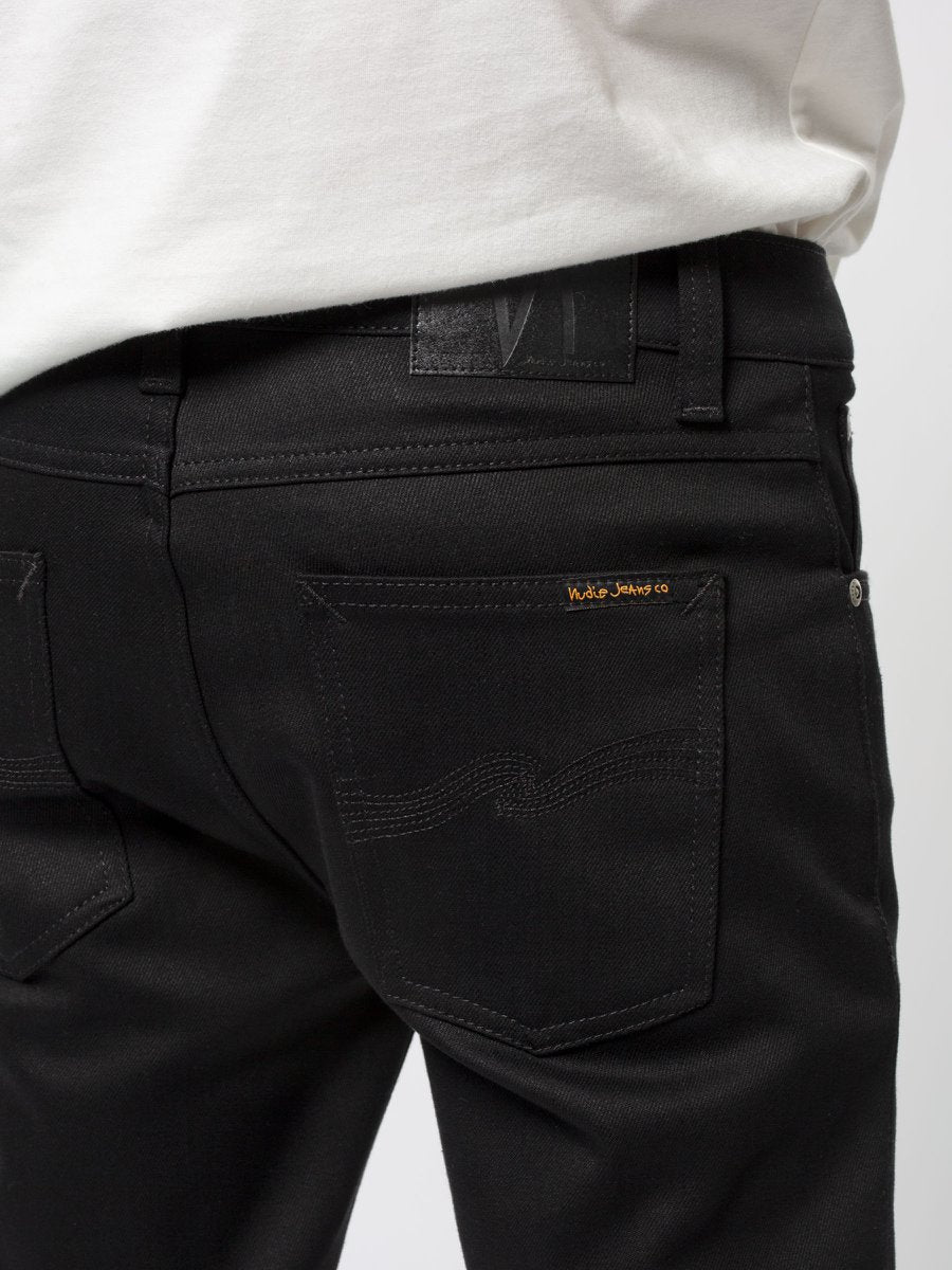 Nudie Lean Dean Dry Ever Black - Stencil