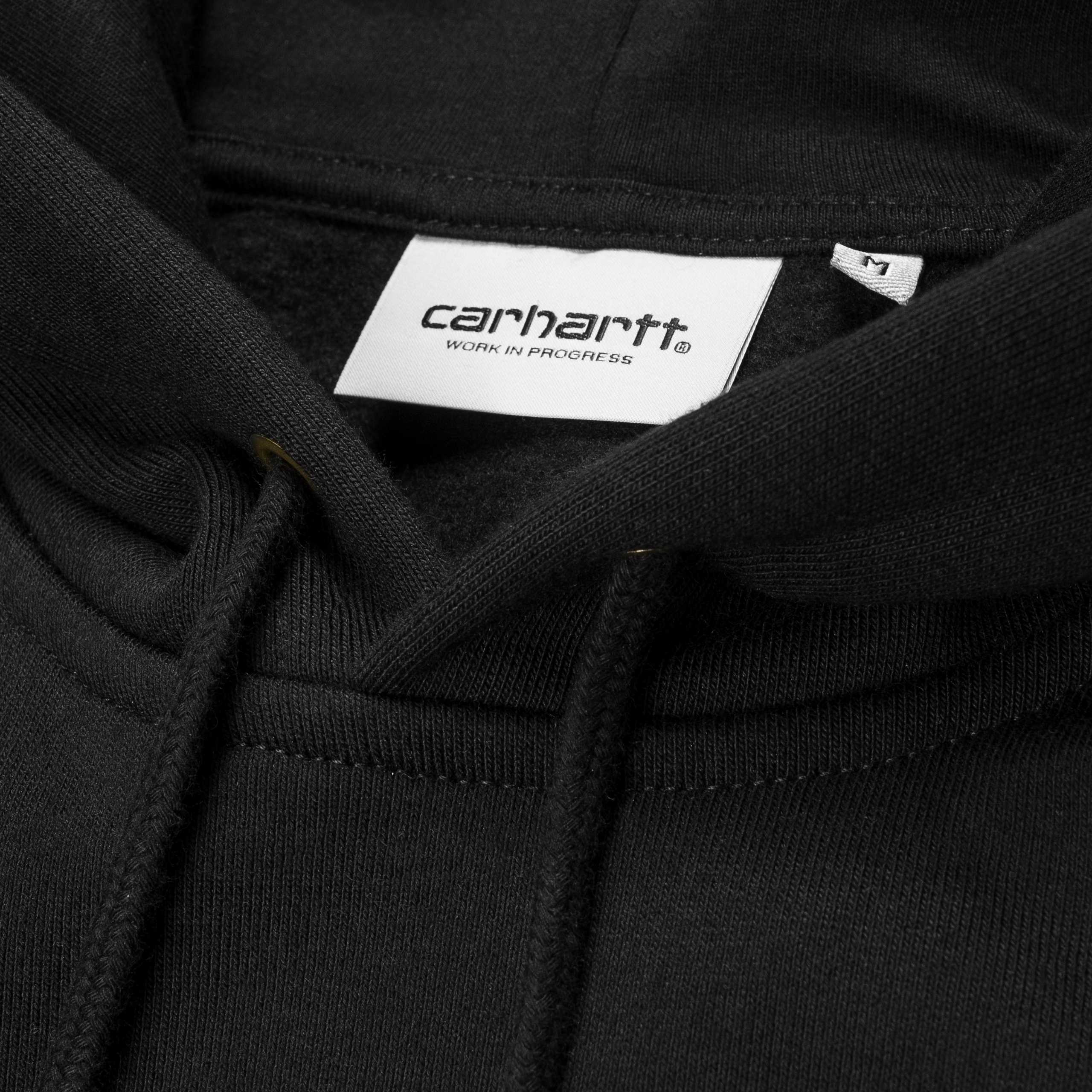Carhartt Hooded Chase Sweatshirt Black/Gold - Stencil