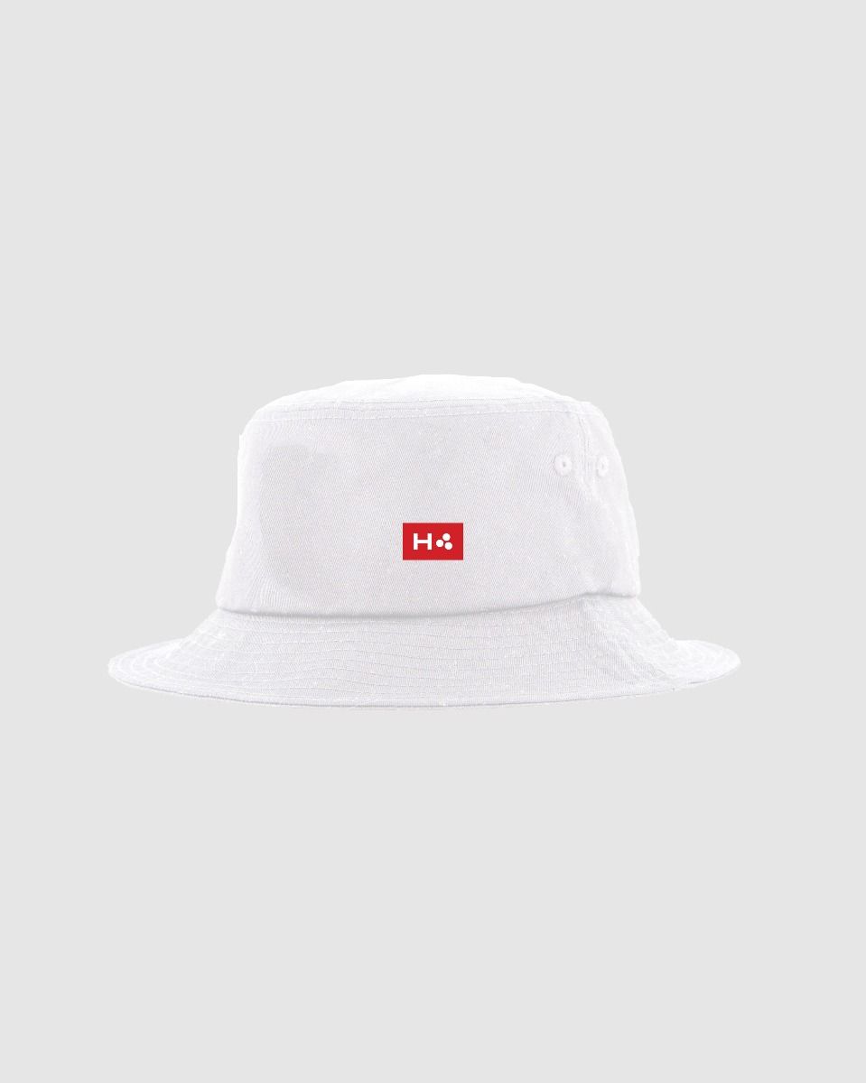 Huffer Bucket Hat/3 Ball White
