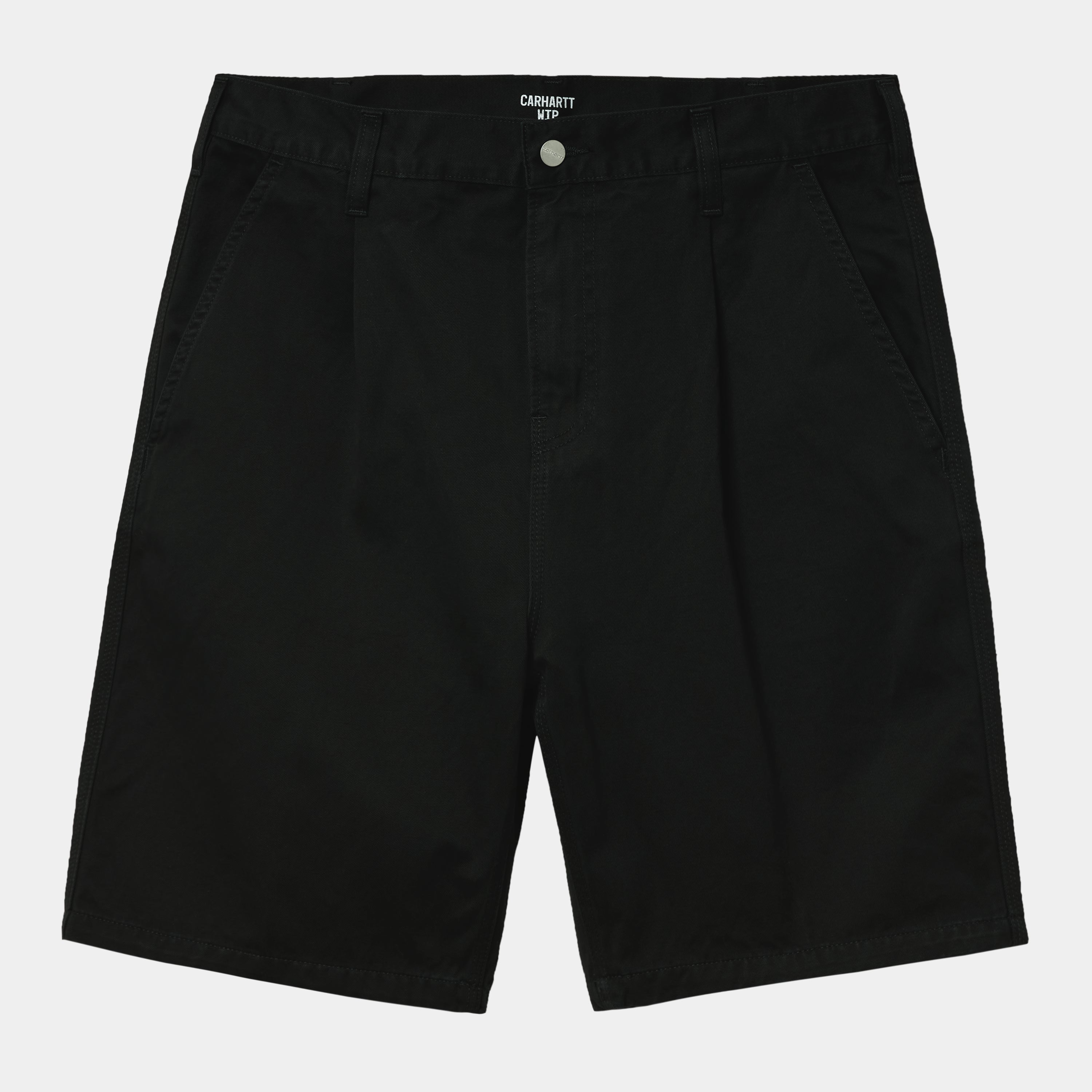 Carhartt Abbot Shorts - Black Stone Washed