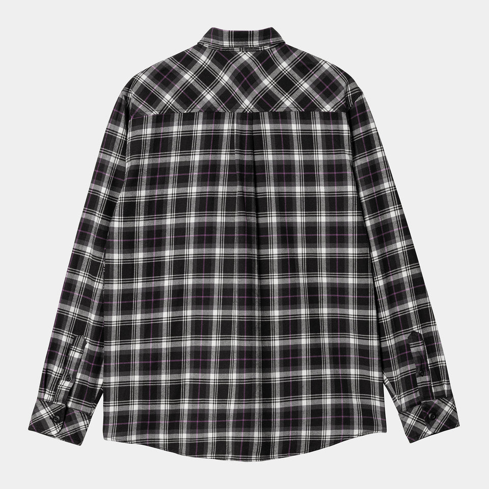 Carhartt Lermond Shirt Check Wax / Black