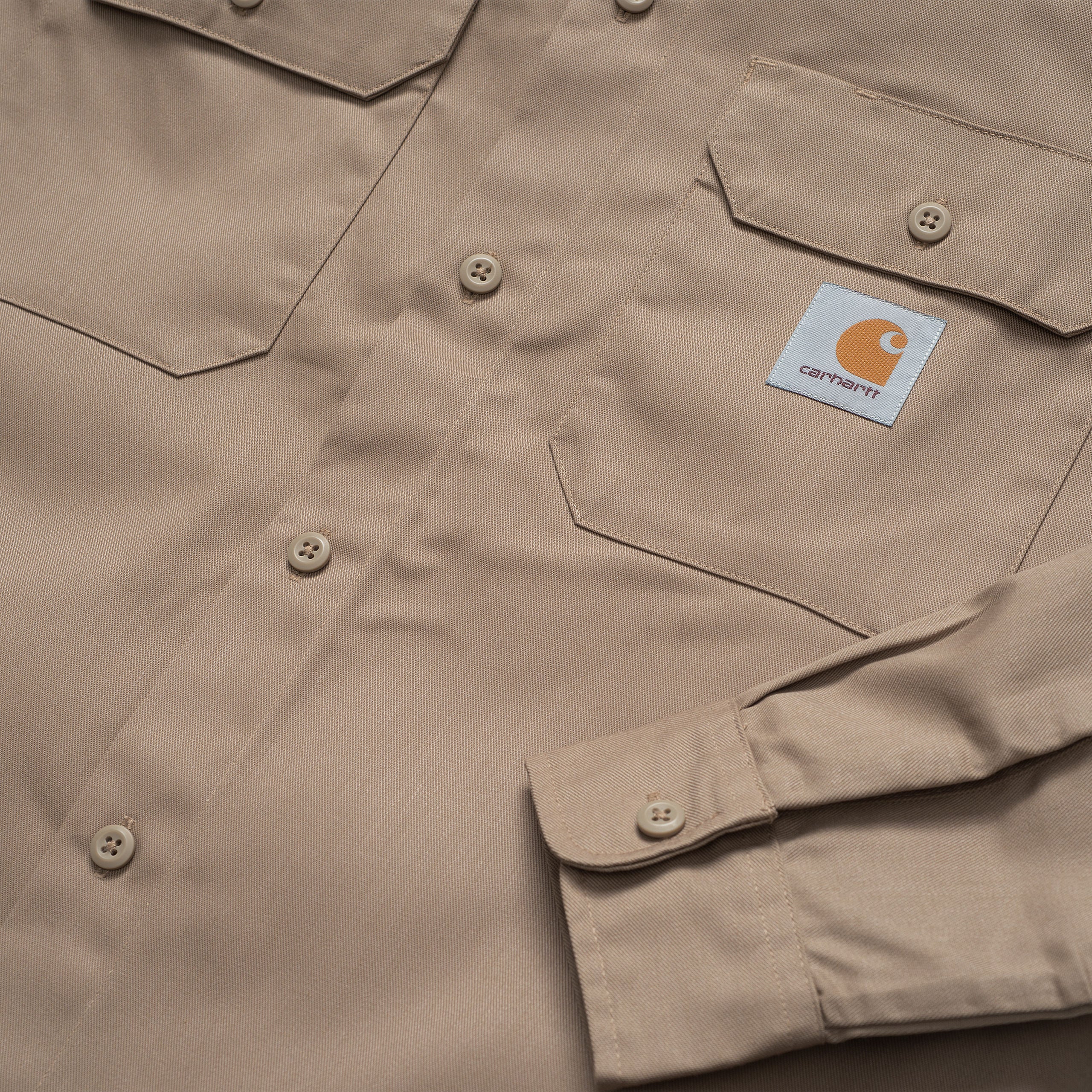 Carhartt L/S Master Shirt - Leather - Stencil