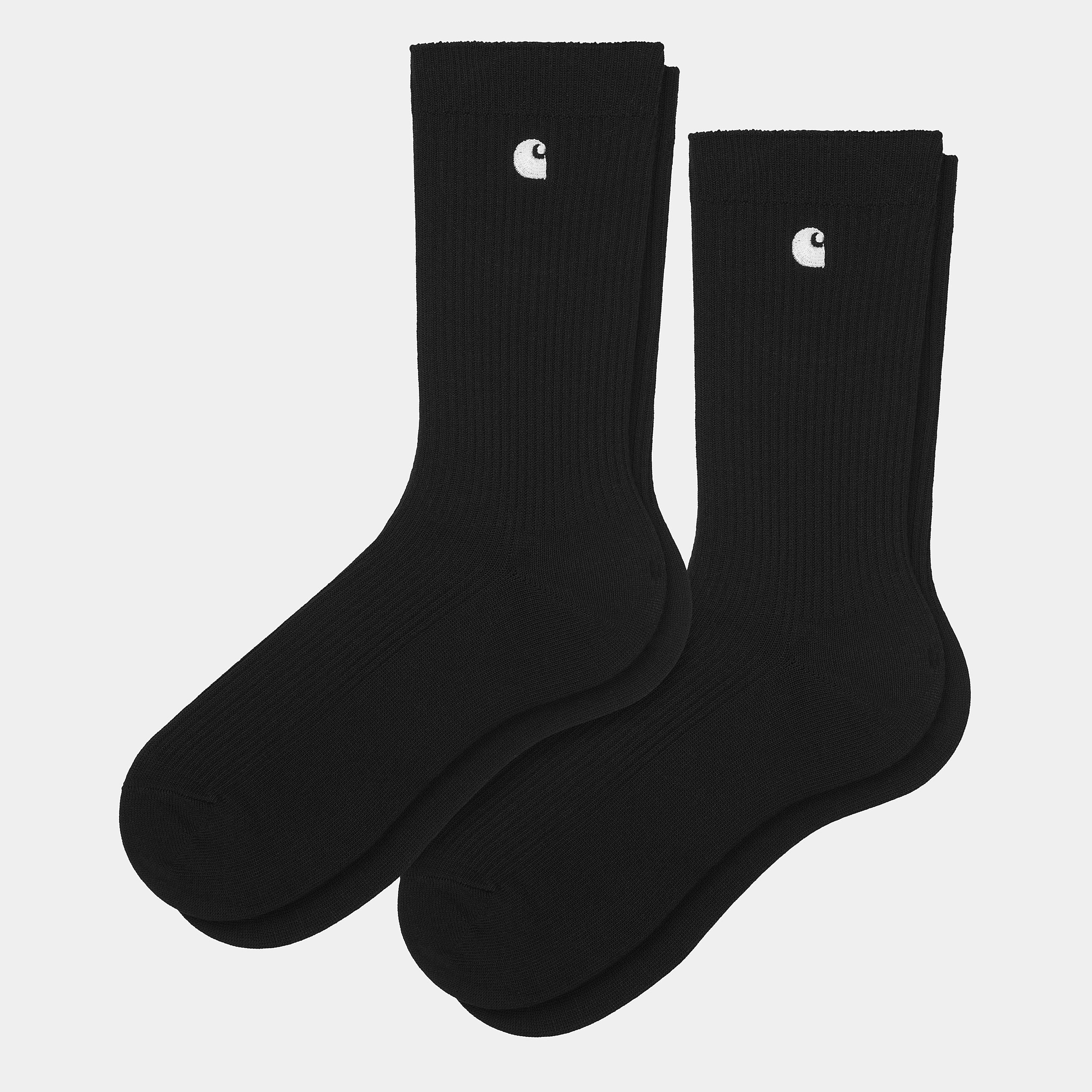 Carhartt Madison Socks 2 Pack - Black / White - Stencil